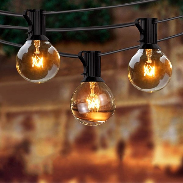 LED Fairy Lights utomhus med 25 lampor varmvit vattentät