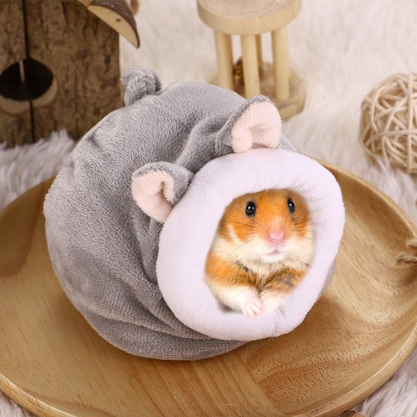 Igelkott Snuggle Sack - Råtta Hamster Hus Säng Vinter Varm Fleece Liten Husdjur Chinchilla Säng Hus Bur Bo Hamster Tillbehör