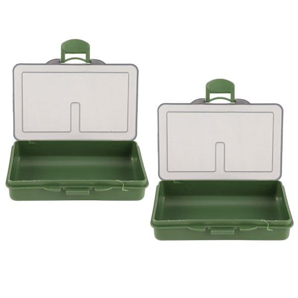 2 st fiskekrok bete gadget låda mini PP förvaringslåda för fiskeutrustning tillbehör 1 fack