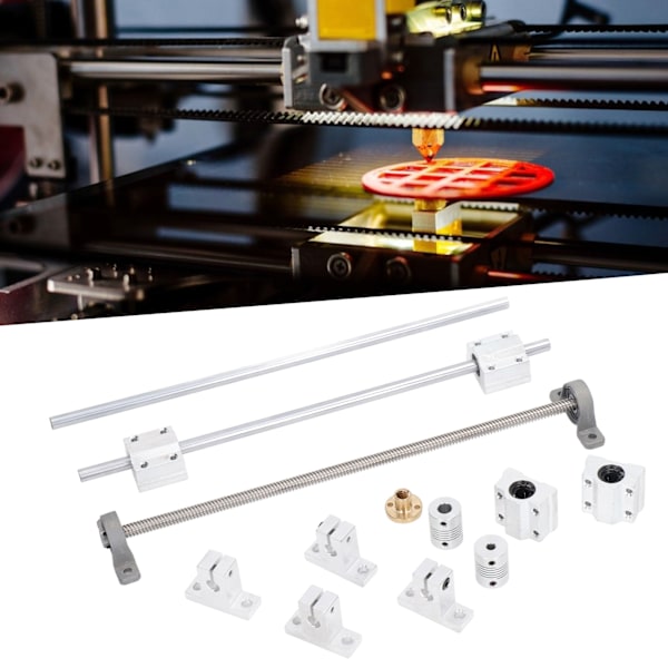 Ledskruv Kit Rostfritt Slitstarkt 3D-skrivardelar med Optiska Axlar Zinklegering Kuddblokslager