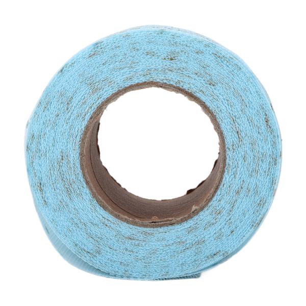 2 rullar glitter tyll med glänsande utseende, enkel användning, tillräcklig mängd, fyra färger, nättygstyll för DIY-dekor, himmelsblå