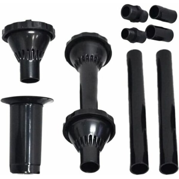 9-delad munstyckssats för små fontäner, munstyckssats för fontänhuvud, munstyckssats för fontänpump, 3 munstycksalternativ, munstyckssats för fontän, munstyckssats för dammpump