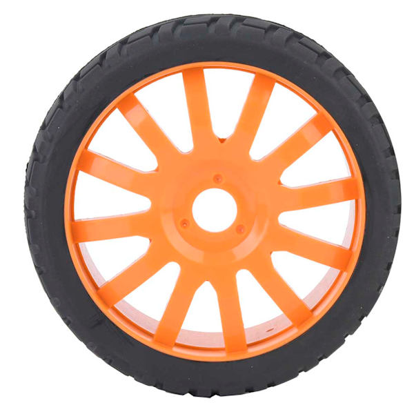 Hjulfälgnavdäck Gummidäck för 1/8 On road Racing RC Biltillbehör (Orange)