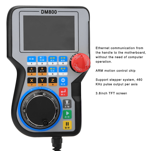 DM800 Handkontroll Motion Control Panel för 3-axlig/4-axlig/5-axlig CNC-maskin 5-axlig