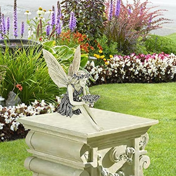Trädgård ängel skulptur uteplats Hem konst prydnader utomhus