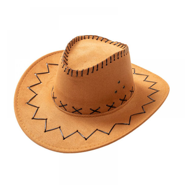Cowboyhatt Maskeraddräkt Bred Brätte Western Cowgirl Hattar