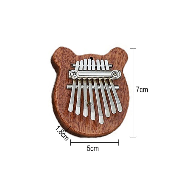8 Key Mini Kalimba utsökt Finger Thumb Piano Marimba Musical