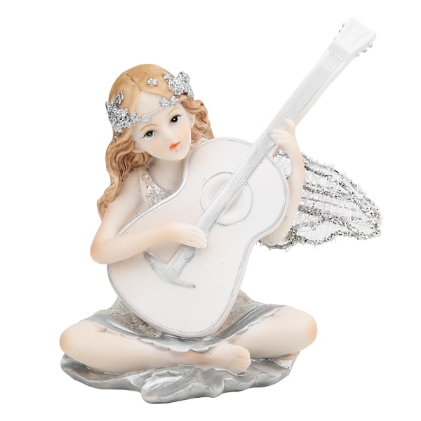 Fe figur som spelar gitarr - Staty i harts - Dekoration för hantverk - Present till barn