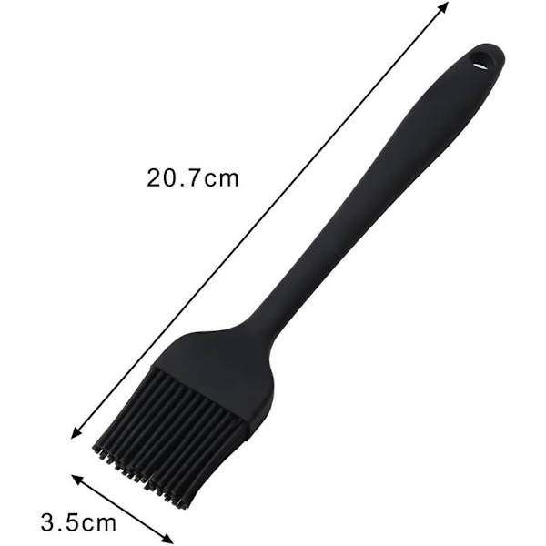 Gourmet's Choice: Bakpensel i silikon, non-stick, högtemperaturbeständig köksredskap, ergonomiskt utformad för enkelt underhåll, lång