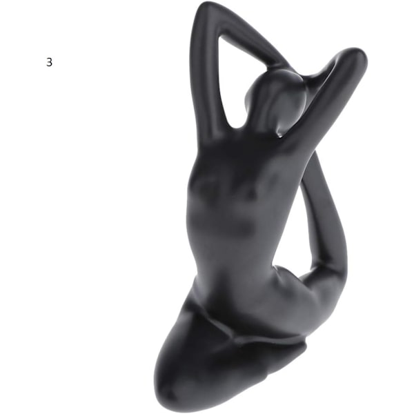 Statyer Skulpturer, Keramiska Flickfigurer Abstrakt Yoga Modell Kvinnofigurer Prydnader Skrivbord