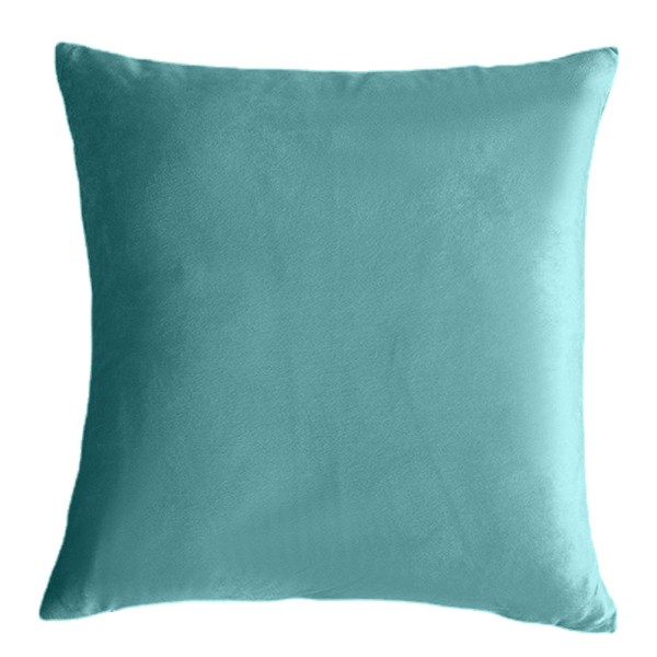 Sammets cover för soffa, dekorativ solid fyrkantig kudde