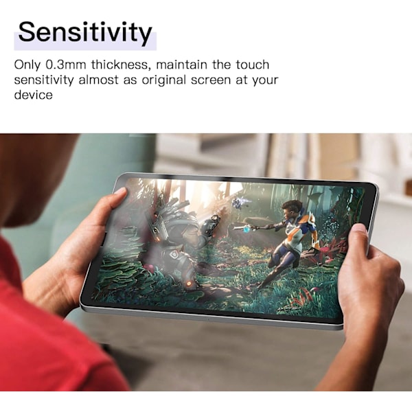 Skärmskydd för Samsung Galaxy Tab A7 Lite 2021, Högupplöst Klar & Anti-Rep, 2-pack 0,3 mm tjocklek för Sm-T220/Sm-T225 (8,7 tum)