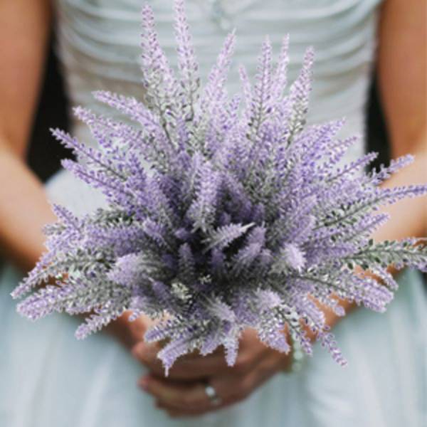 4 st konstgjorda blommor flockade plast lavendel bunt falska växter Bröllop träns bukett inomhus utomhus hem kök kontor bord mittpunkter