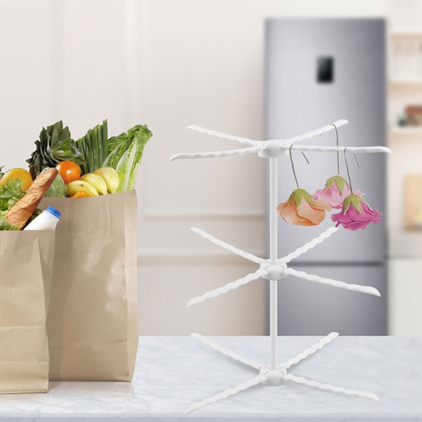 Hopfällbart pastatorkställ, kvalitetsmaterial för hållbar användning, platsbesparande kökspryl för bakälskare (2-pack)