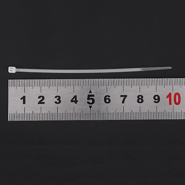 1000 st 3 x 100/150 mm vita standard självlåsande plastkabelband (3 x 100 mm)
