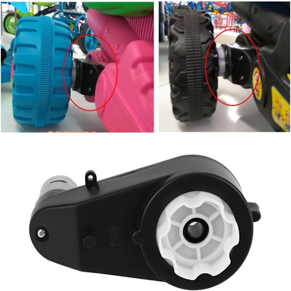 Elektrisk Motor Växellåda, 6V-12V 8000-2300RPM Växellåda Elektronisk Motor Reducerande Drivmotor för Barnleksaksbil (12V8000RPM)