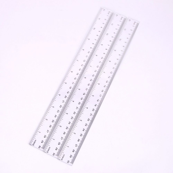 30 cm linjal plast linjal transparent linjal mätanordning