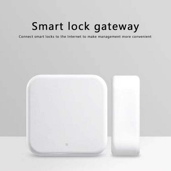 Smart Lock Gateway Fingeravtryckslås Fjärrkontroll Realtidslarm Intelligent WiFi Gateway för Hemmet