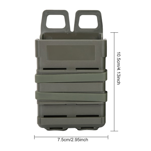Bärbar Mag Fast Attach Pouch Molle System Modul Dubbel Ammo Hållare Carrier Army Green