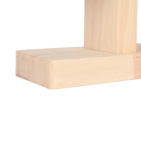 Armbandshållare Display Massivt Trä Svart Flanell Smycken Armband Klockhållare Organizer Stabil Bas