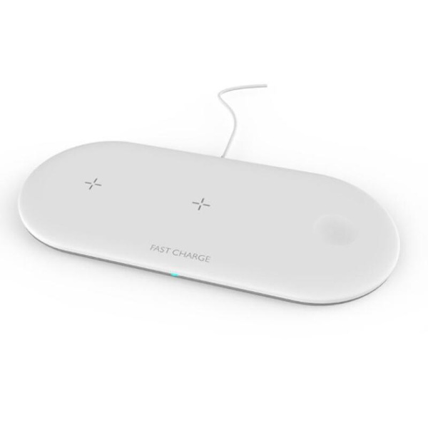 3-i-1 10W trådlös laddare trådlös laddningsstation för iPhone 11 XS XR Apple Watch Air Pods 2