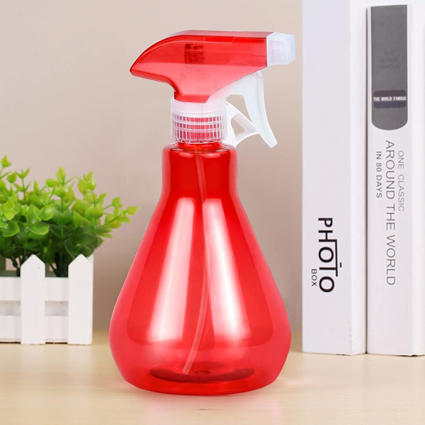 2 st sprayflaskor, tomma plastsprayer, påfyllningsbar pumpspray, tom sprayflaska, vattenspruta för trädgård, hår, växter, blå, röd, 500 ml