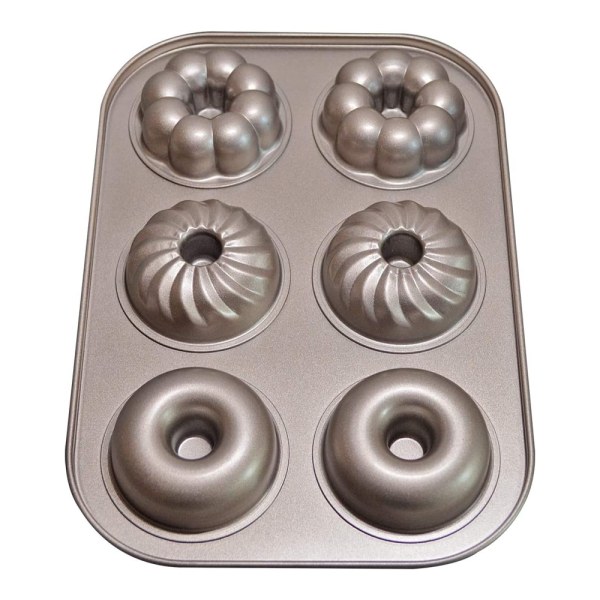 Silikon Donut Pan Kit - Non-Stick Återanvändbar Donut Baking