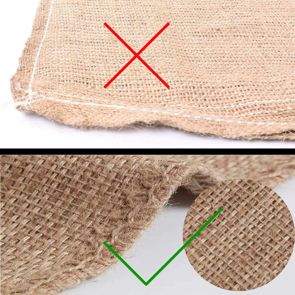 Jutesäckar. Sandsäckar och potatissäckar för kapplöpning, utomhusspel på gräsmattan och förvaring av mat och produkter. (2-pack)