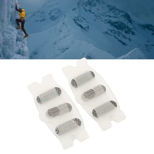 1 par Crampon Traction Cleats Anti Skid Traction Grips med 5 Spikes för Snö Vandring Jogging Klättring