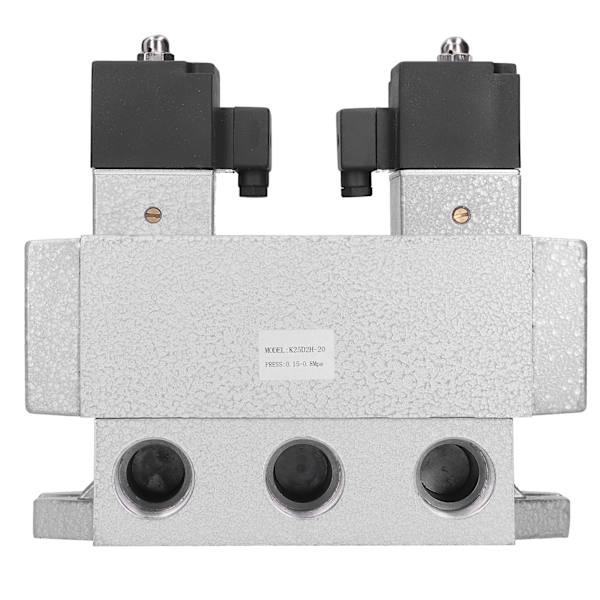 Elektrisk 2-läges 5-vägsventil Dubbelkontroll Industriutrustning G3/4in K25D2H-20AC 220V