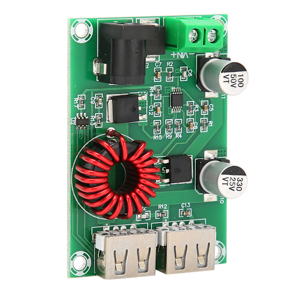 Dubbel USB-utgång Buck-modul Spänningsomvandlare Reducerare Regulator Reduceringskort XHM224