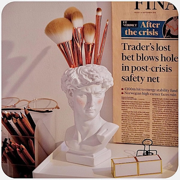 David Resin Staty Vas - Medium 12cm hög