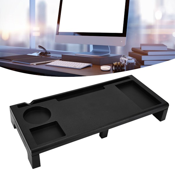 Monitorställ Riser USB Dator Skrivbordsställ Skrivbordsförvaring Organizer Laptop Datorfäste för Kontor Studie
