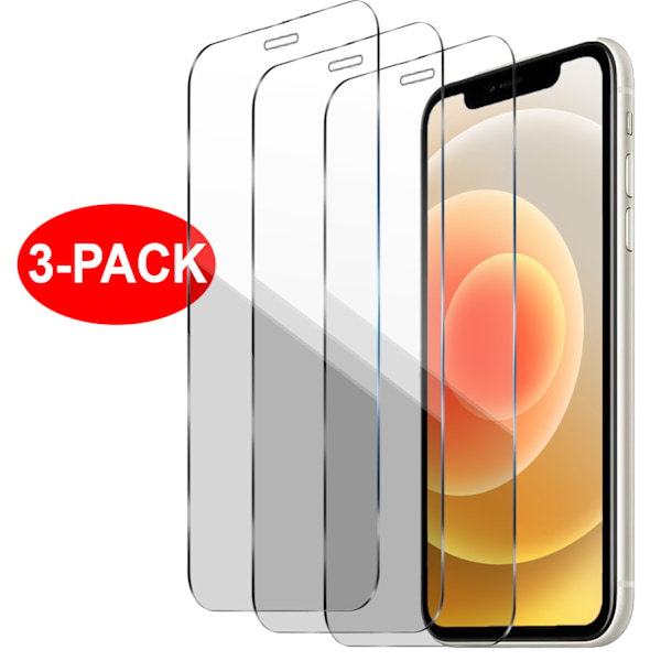 iPhone XR Härdat Glas Skärmskydd 3-Pack