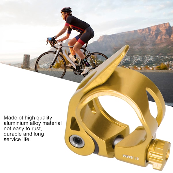 2 st C73 Aluminiumlegering 31,8 MM Snabbkoppling Sadelstolpe Klämma Cykelrörsklämma Guld