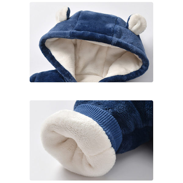 Baby Overall Vinter Snödräkt Baby Flanell Värmare Vinter Overall Jumpsuit för Pojkar Flickor