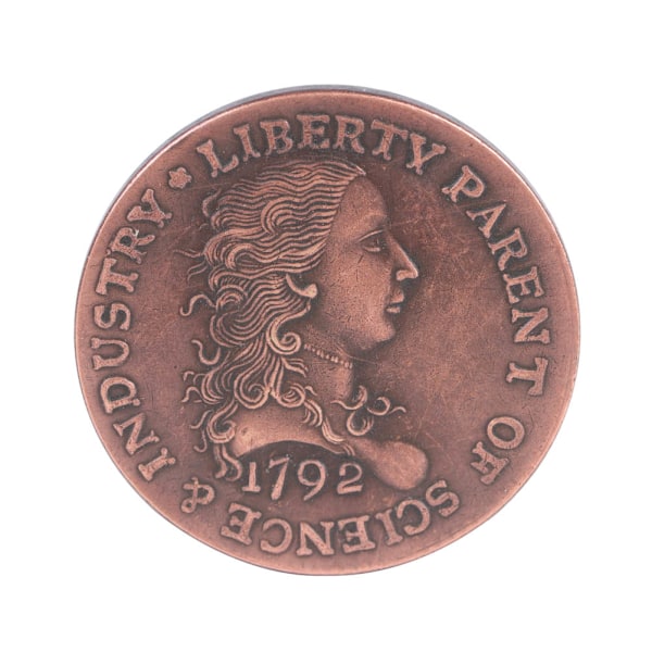 1792 USA 1 Cent mässing vintage samling mynt minnesmynt