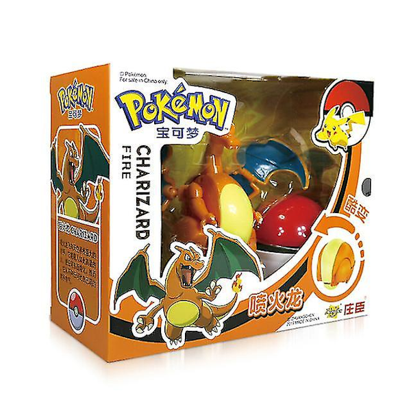 Mewtwo Leksaksset Pikachu Charmander Lunala Rullande Actionfigur Barnleksaker Charizard Charizard Charizard With box Charizard With box