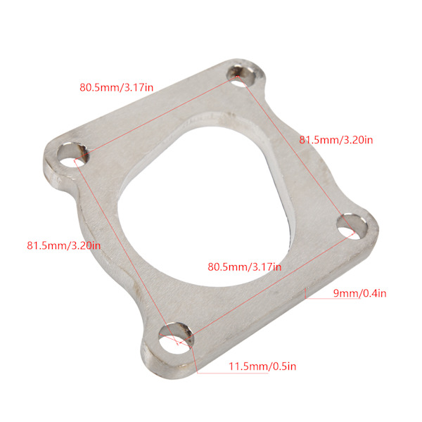 4-bultsturbinfläns Downpipe Rostfritt Stål Hållbar Adapter Ersättning för K04 S4 RS4