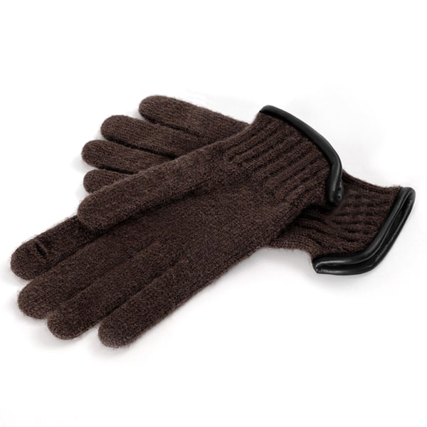 Fleece, varma damhandskar Pekskärm, varma handskar stickade