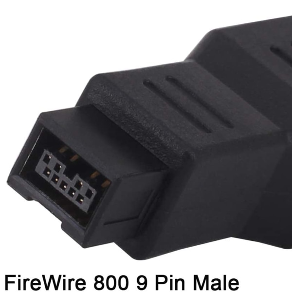 FireWire IEEE 1394 Typ A 400 6-stift hona till 1394 Typ B 800 9