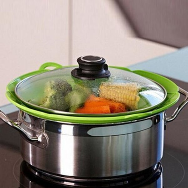2-pack Överkokningsskydd / multilock i silikon - Flera färger green green