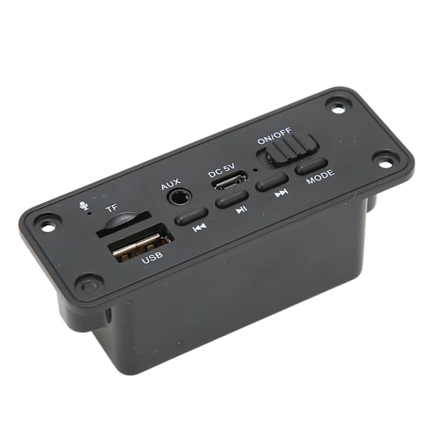 Bluetooth MP3 Dekoderkort 2 X 3W Multifunktionell Bluetooth 5.0 Modul Spelare för MP3-spelare Svart