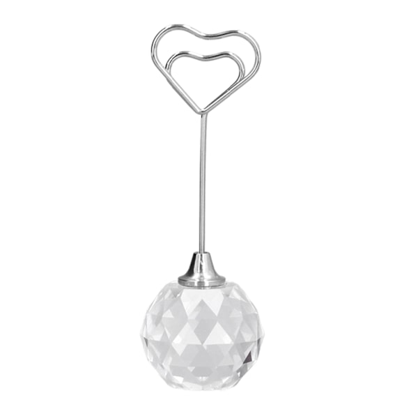 Fasetterad Diamantkristall Diamant, Robust Ställning Elegant Form Bordsnummer för Födelsedagsfester Barer, Klar Display Kraftigt Kvalitetsmaterial
