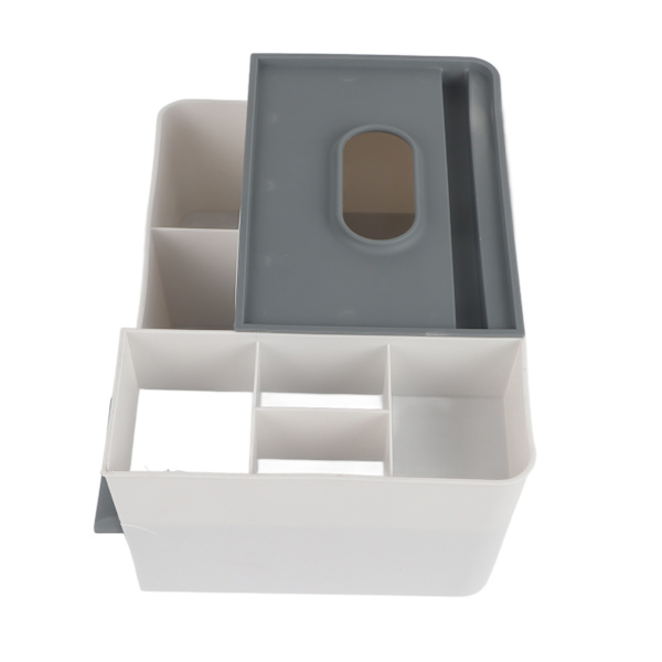 Elegant Bambu Tissue Box Hållare, Multifunktionell Organizer med Tabletthållare för Skrivbord, Stilren Design för Ett Rörfritt Utrymme