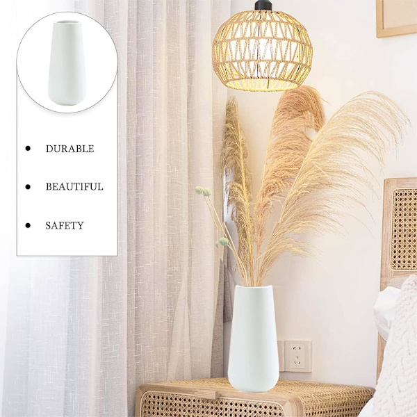 Vita keramiska vaser, designer vit vas, modern keramisk vas, designer dekorativ vas, dekorativ blomvas, modern vas för heminredning vardagsrum