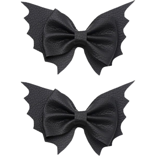 Bat Hair Bow Clips för tonårsflickor kvinnor 4st Halloween