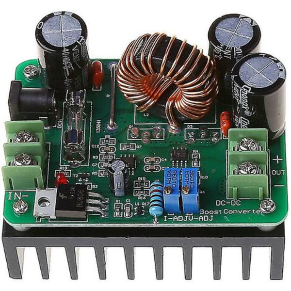 DC 10V-60V till 12V 24V 36V 48V 80V 10A/600W Konverter Boost Modul Strömförsörjning