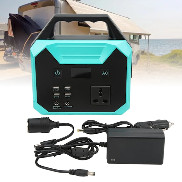 Portabel Kraftstation Litiumpolymerbatteri 40800mAh Solgenerator Sinusvåg 100W EU-kontakt 100‑240V