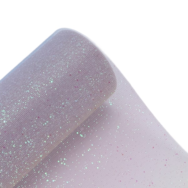 Regnbågsglitter Tyll Lång Flexibel Utsökt Praktisk Bred Applikation Glittrande Tyll för Bröllopsfest Ljusrosa Gul Blå